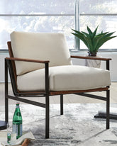Leasing Furniture - Ashley Furniture - Tilden Accent Chair - Accent Chair / Ivory/Brown - A3000271