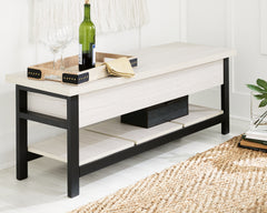 Leasing Furniture - Ashley Furniture - Rhyson Storage Bench - Storage Bench / White / 48"W x 16"D x 18"H - A3000312