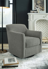 Leasing Furniture - Ashley Furniture - Bradney Swivel Accent Chair - Swivel Accent Chair / Tumbleweed - A3000323