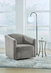 Leasing Furniture - Ashley Furniture - Bramner Accent Chair - Swivel Accent Chair / Charcoal - A3000330
