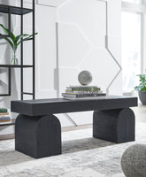 Leasing Furniture - Ashley Furniture - Holgrove Accent Bench - Accent Bench / Black / 50"W x 16"D x 18"H - A3000683