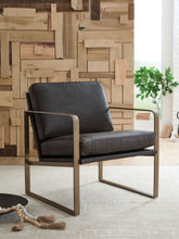 Leasing Furniture - Ashley Furniture - Bradett Accent Chair - Accent Chair / Dark Brown/Gold Finish - A3000763