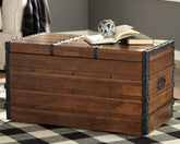Leasing Furniture - Ashley Furniture - Kettleby Storage Trunk - Storage Trunk / Brown - A4000096
