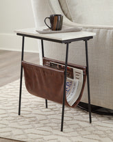 Leasing Furniture - Ashley Furniture - Etanbury Accent Table - Accent Table / Brown/Black/White - A4000254