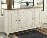 Leasing Furniture - Ashley Furniture - Roranville Accent Cabinet - Accent Cabinet / Antique White - A4000268