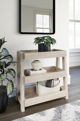 Leasing Furniture - Ashley Furniture - Blariden Shelf Accent Table - Shelf Accent Table / Light Tan - A4000368