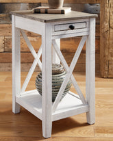 Leasing Furniture - Ashley Furniture - Adalane Accent Table - Accent Table / White/Gray - A4000374