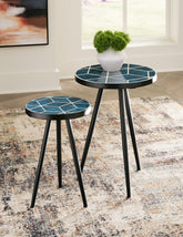 Leasing Furniture - Ashley Furniture - Clairbelle Accent Table (Set of 2) - Accent Table (Set of 2) / Teal - A4000523