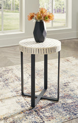 Leasing Furniture - Ashley Furniture - Crewridge Accent Table - Accent Table / Black/Cream - A4000530