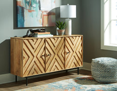 Leasing Furniture - Ashley Furniture - Cadewick Accent Cabinet - Accent Cabinet / Natural - A4000570