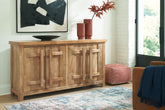 Leasing Furniture - Ashley Furniture - Dresor Accent Cabinet - Accent Cabinet / Natural - A4000578