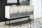 Leasing Furniture - Ashley Furniture - Freyton Accent Cabinet - Accent Cabinet / White/Gray - A4000582
