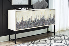 Leasing Furniture - Ashley Furniture - Freyton Accent Cabinet - Accent Cabinet / White/Gray - A4000582