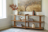 Leasing Furniture - Ashley Furniture - Fayemour Console Sofa Table - Console Sofa Table / Brown - A4000593
