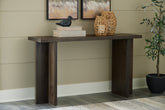 Leasing Furniture - Ashley Furniture - Jalenry Console Sofa Table - Console Sofa Table / Grayish Brown - A4000596