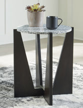 Leasing Furniture - Ashley Furniture - Tellrich Accent Table - Accent Table / Black/White - A4000616