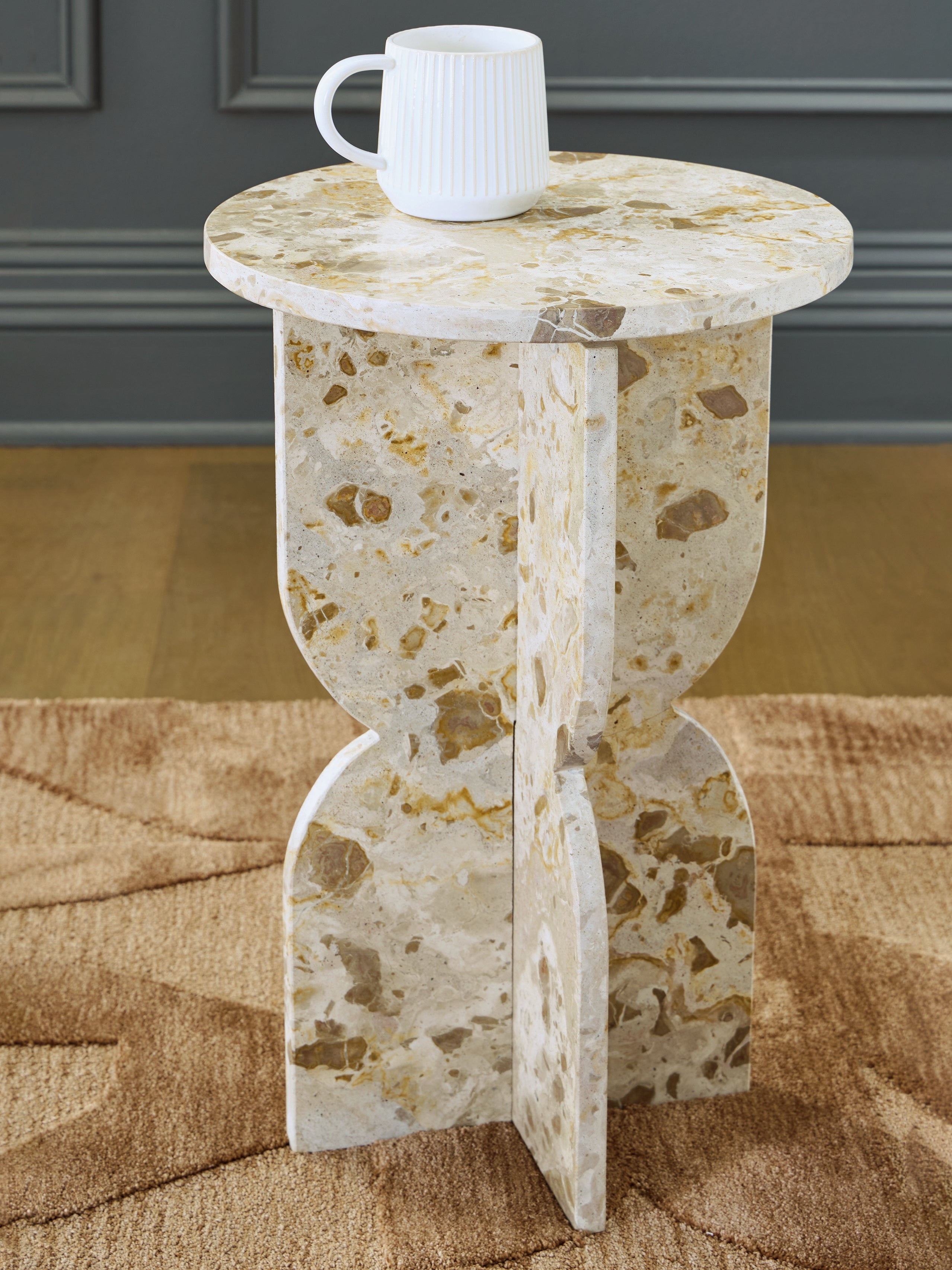 Leasing Furniture - Ashley Furniture - Treygan Accent Table - Accent Table / Beige - A4000647