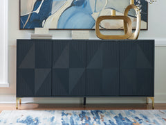 Leasing Furniture - Ashley Furniture - Loirwick Accent Cabinet - Accent Cabinet / Dark Blue - A4000677