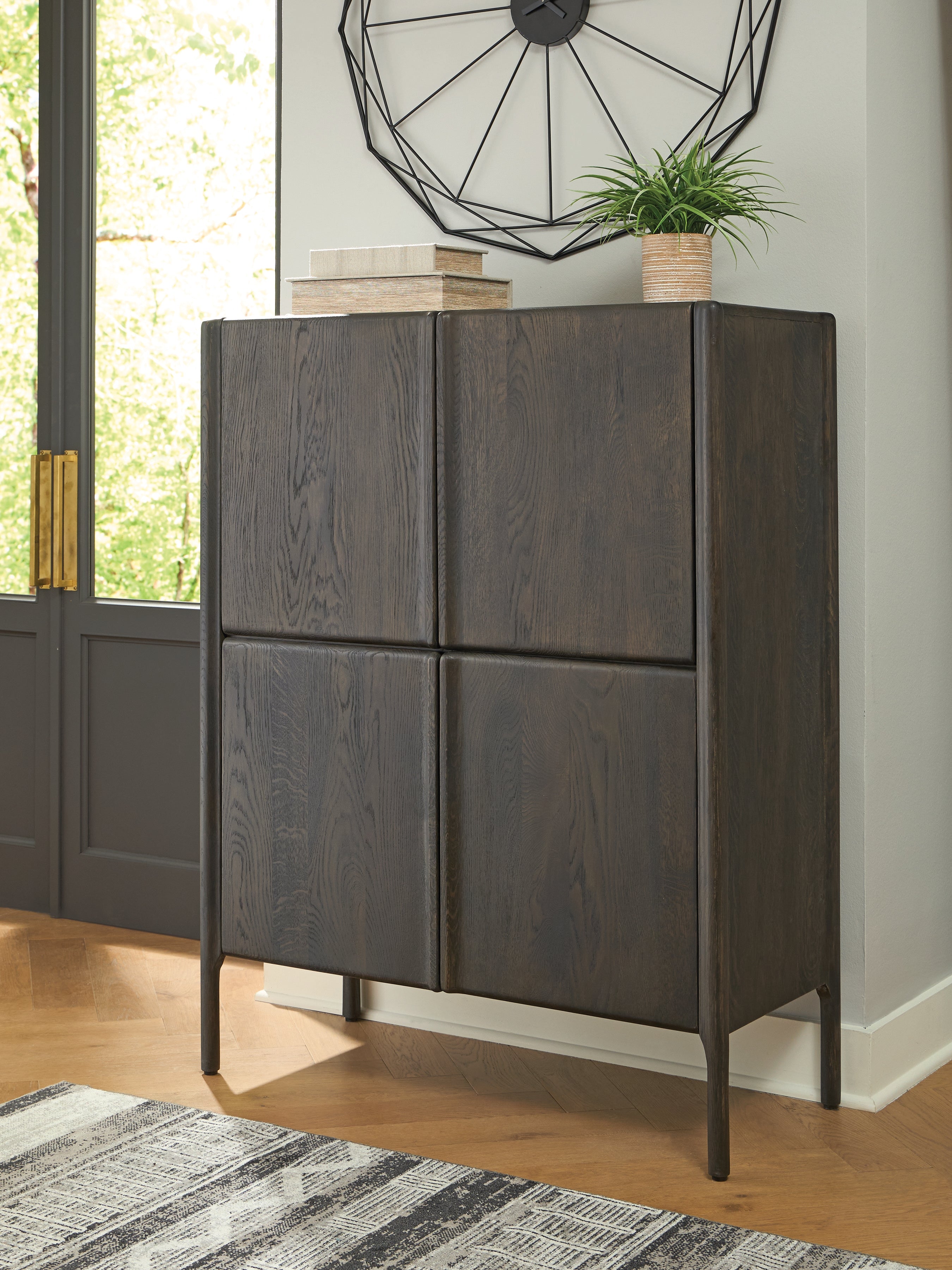 Leasing Furniture - Ashley Furniture - Orsonal Accent Cabinet - Accent Cabinet / Espresso Brown - A4000686
