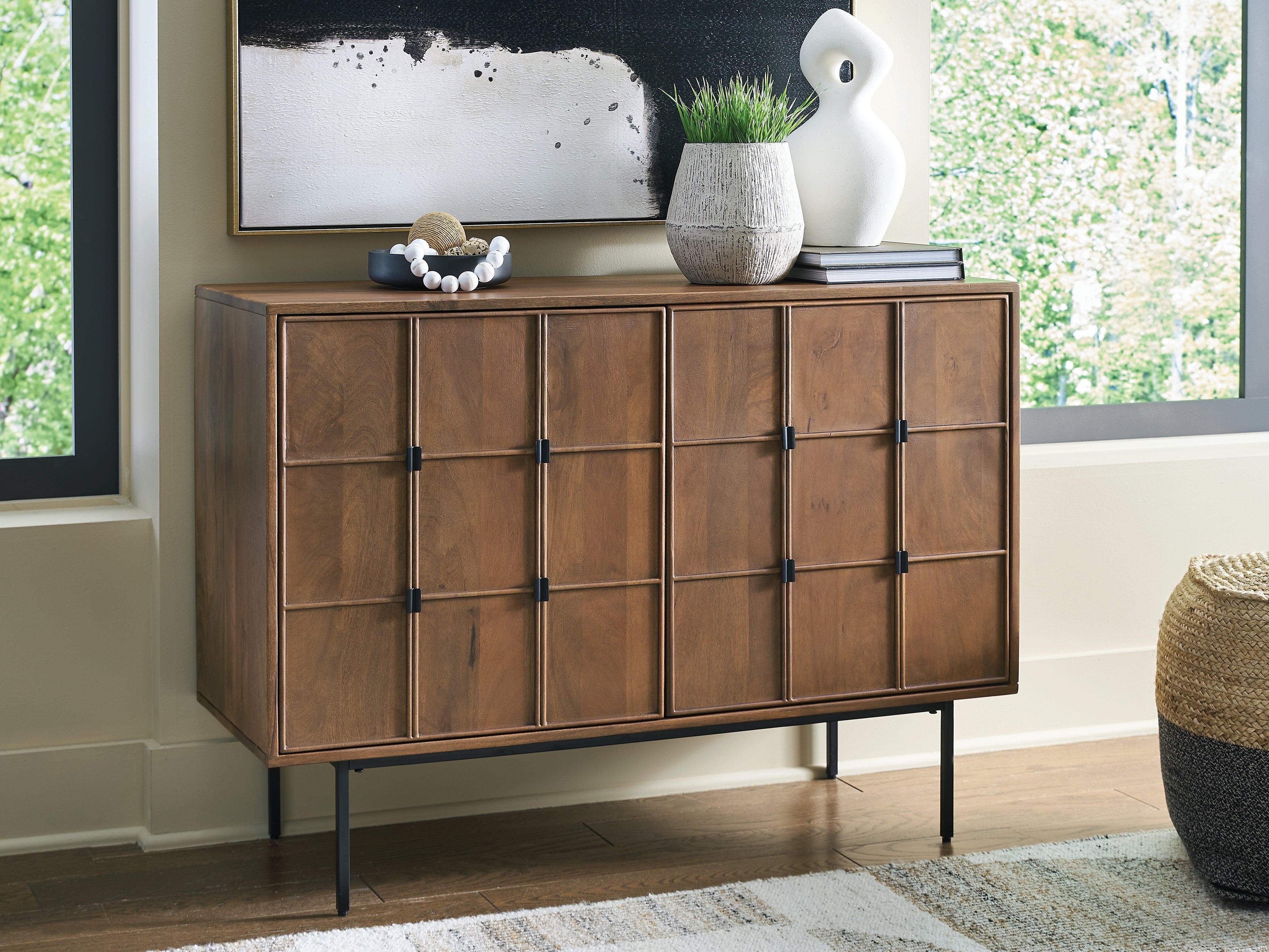 Leasing Furniture - Ashley Furniture - Juddins Accent Cabinet - Accent Cabinet / Brown - A4000692
