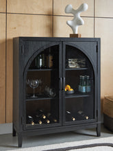 Leasing Furniture - Ashley Furniture - Armenleigh Accent Cabinet - Bar Cabinet / Black/Brown - A4000702