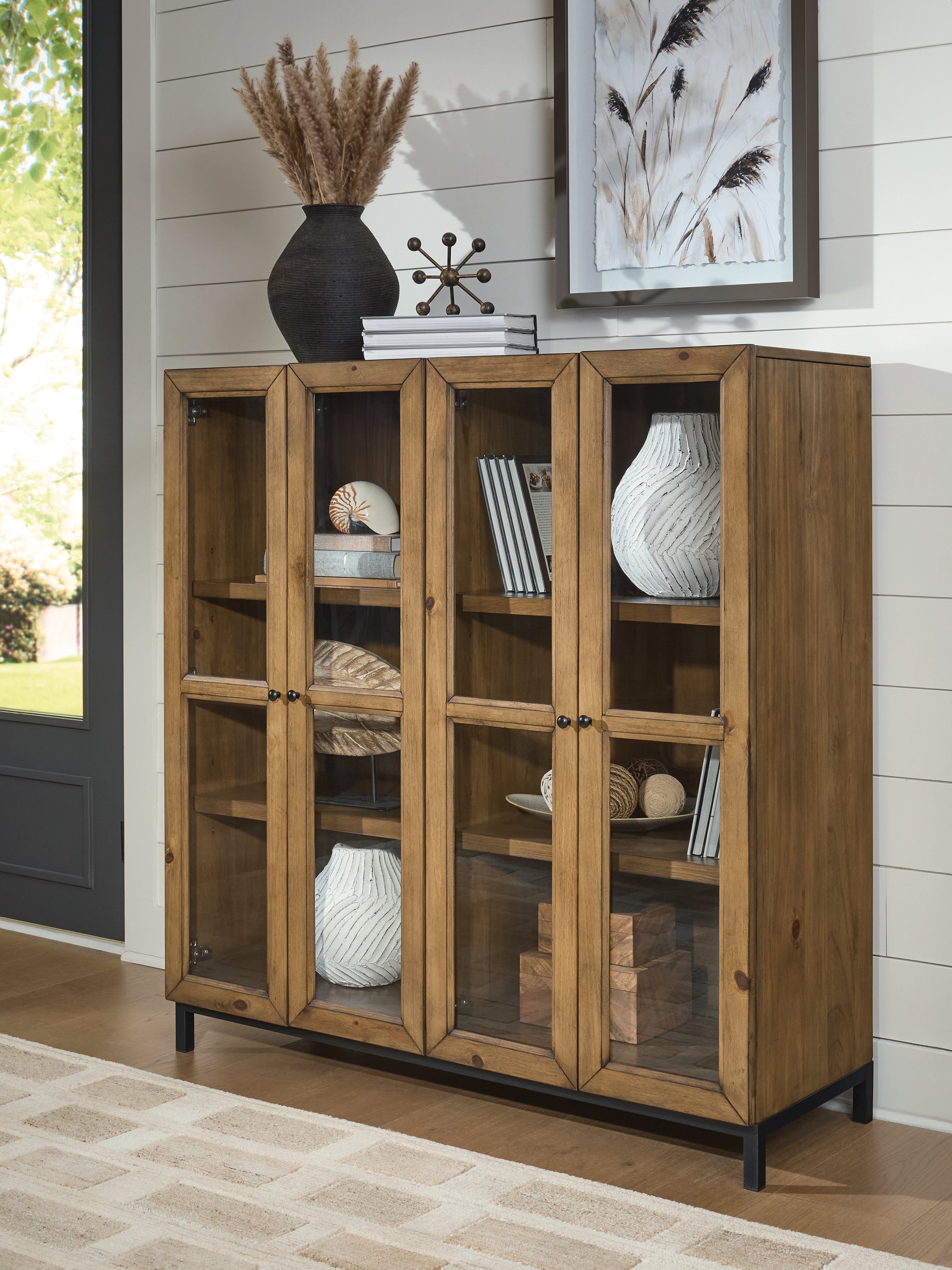 Leasing Furniture - Ashley Furniture - Wrenridge Accent Cabinet - Accent Cabinet / Gray Brown - A4000706