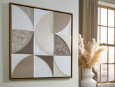 Leasing Furniture - Ashley Furniture - Harelman Wall Decor - Wall Art / Tan/Taupe/White - A8000502