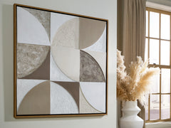 Leasing Furniture - Ashley Furniture - Harelman Wall Decor - Wall Art / Tan/Taupe/White - A8000502