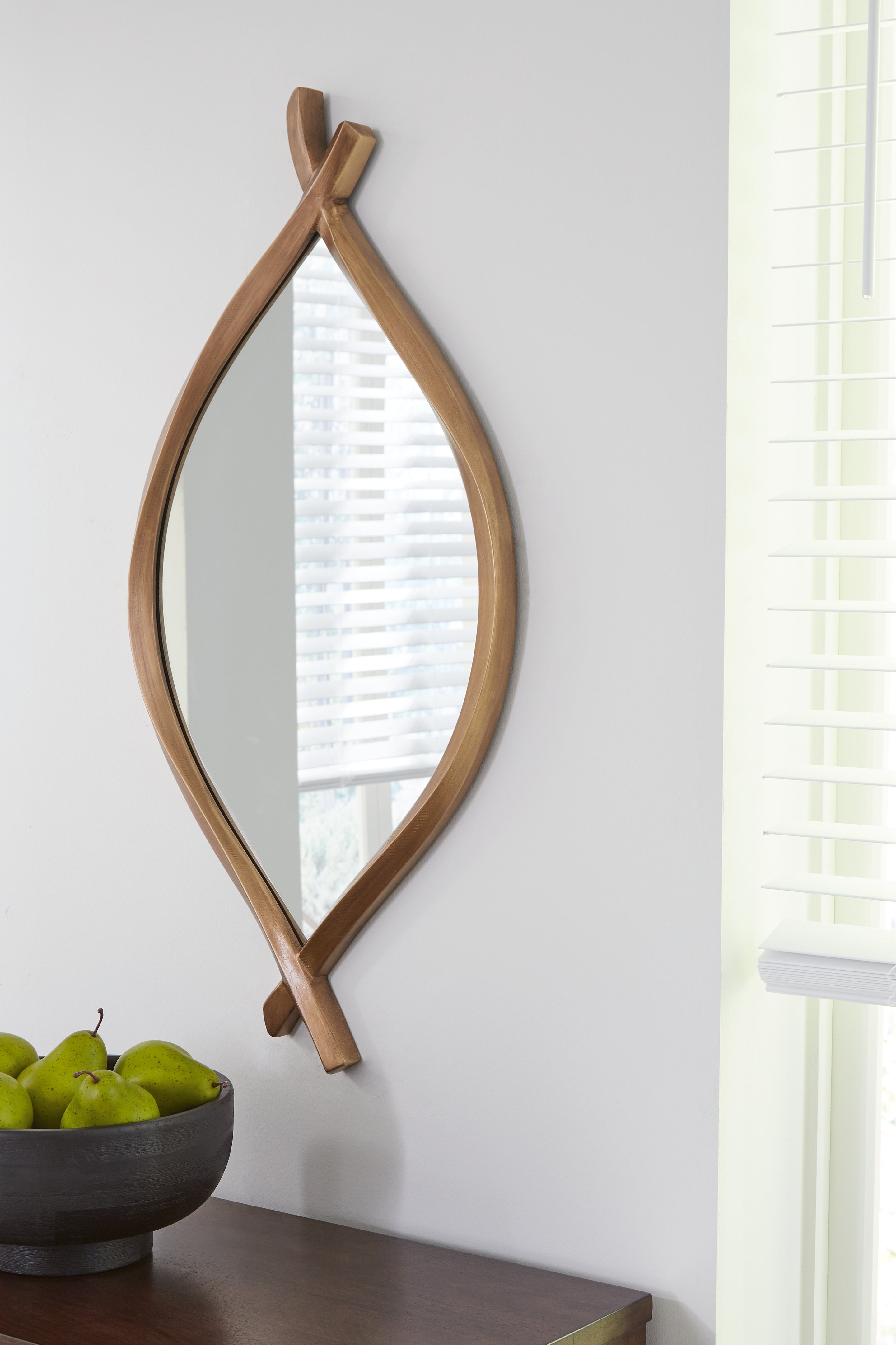 Leasing Furniture - Ashley Furniture - Bartner Mirror - Accent Mirror / Antique Gold Finish - A8010340