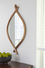 Leasing Furniture - Ashley Furniture - Bartner Mirror - Accent Mirror / Antique Gold Finish - A8010340