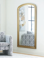 Leasing Furniture - Ashley Furniture - Fintan Mirror - Floor Mirror / Gold Finish - A8010436
