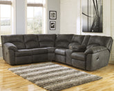 Leasing Furniture - Ashley Furniture - Tambo Sectional - 2-Piece Reclining Sectional / Canyon - 27802S1