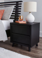 Leasing Furniture - Ashley Furniture - Danziar Bedroom - Full Panel Bed / Black - B1013B20