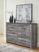 Leasing Furniture - Ashley Furniture - Bronyan Bedroom - Six Drawer Dresser / Dark Gray - B1290-31