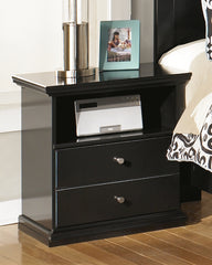 Leasing Furniture - Ashley Furniture - Maribel Bedroom - Full Panel Bed / Black - B138B52