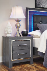 Leasing Furniture - Ashley Furniture - Lodanna Bedroom - Full Panel Bed with 2 Storage Drawers / Gray - B214B5