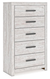 Leasing Furniture - Ashley Furniture - Cayboni Bedroom - King Panel Bed / Whitewash - B3788B7