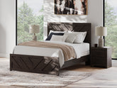 Leasing Furniture - Ashley Furniture - Prendonea Bedroom - Dresser and Mirror / Charcoal - B3789B1
