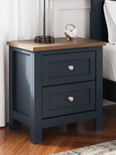 Leasing Furniture - Ashley Furniture - Landocken Bedroom - Twin Panel Bed / Brown/Blue - B414B2
