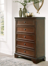 Leasing Furniture - Ashley Furniture - Trellington Bedroom - Queen Sleigh Storage Bed / Brown - B716B1