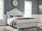 Leasing Furniture - Ashley Furniture - Montelaine Bedroom - Dresser and Mirror / Antique White - B795B1