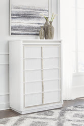Leasing Furniture - Ashley Furniture - Chalanna Bedroom - Dresser / White - B822-31