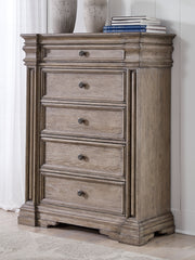 Leasing Furniture - Ashley Furniture - Blairhurst Bedroom - Queen Panel Bed / Light Grayish Brown - B916B2