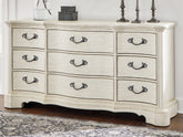 Leasing Furniture - Ashley Furniture - Arlendyne Bedroom - California King Upholstered Bed / Antique White - B980B5
