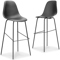 Leasing Furniture - Ashley Furniture - Forestead Dining Room - Bar Height Bar Stool (Set of 2) / Black - D130-130X2