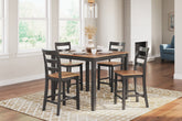 Leasing Furniture - Ashley Furniture - Gesthaven Dining Room - Dining Chair (Set of 2) / Natural/Blue - D399-01X2