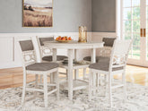 Leasing Furniture - Ashley Furniture - Erinberg Dining Room - Dining Room Table Set (6/CN) / Antique White - D423-325