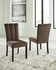 Leasing Furniture - Ashley Furniture - Jeshina Dining Chair (Set of 2) - Dining Chair (Set of 2) / Mocha - PCD581-01X2