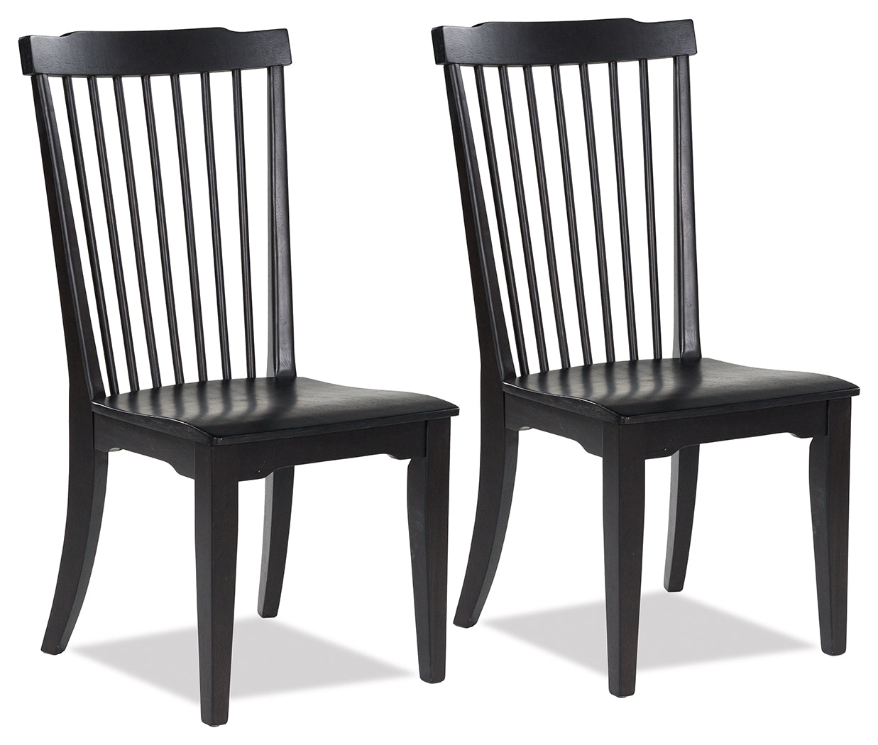 Leasing Furniture - Ashley Furniture - Brenkerton Dining Chair (Set of 2) - Dining Chair (Set of 2) / Black - PCD591-01X2