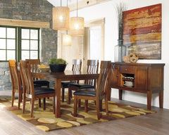 Leasing Furniture - Ashley Furniture - Ralene Dining Room - Counter Height Barstool (Set of 2) / Medium Brown - D594-224X2
